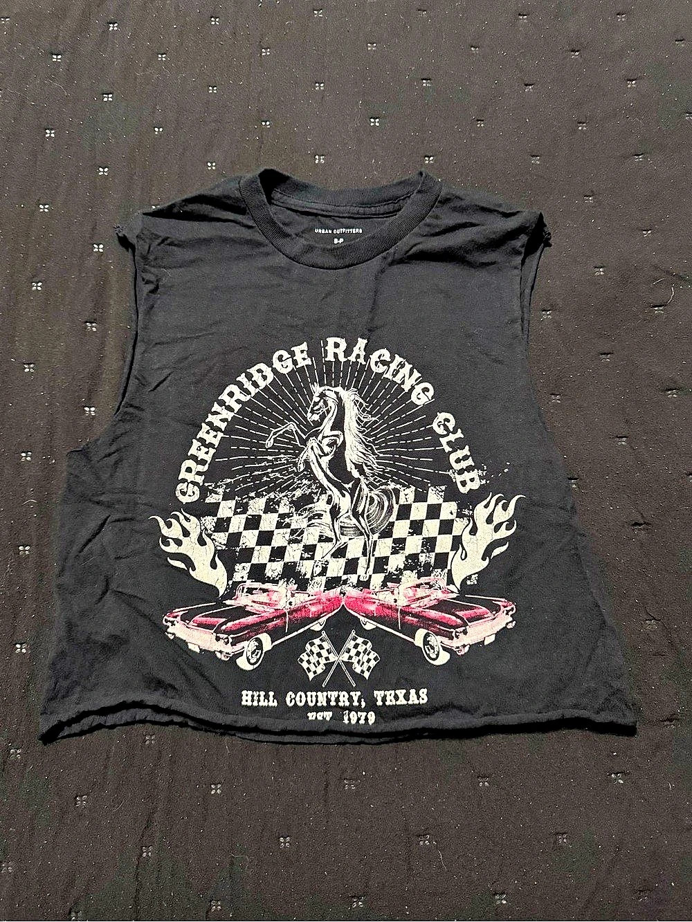 Urban Outfitters Greenridge Racing Club Graphic Muscle Tank Top